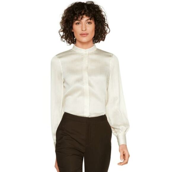 SUISTUDIO Farrell Silk Blouse Size US 8 - Picture 1 of 10